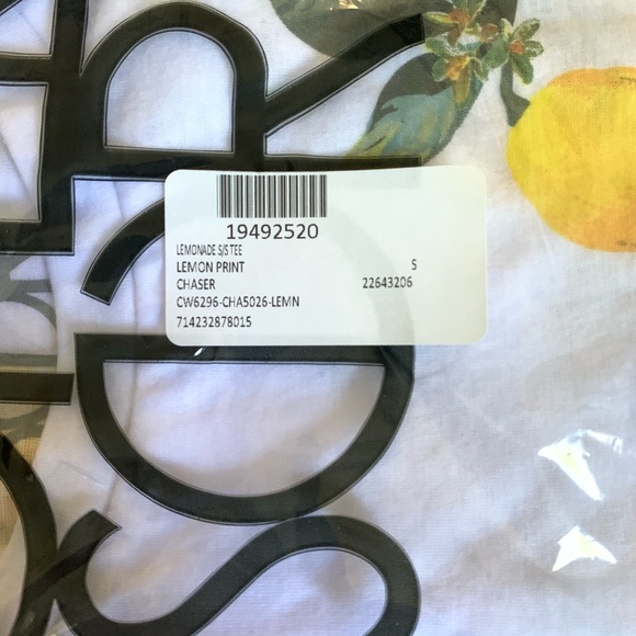 NWT Chaser Lemonade Crew Neck Tee - Picture 7 of 7